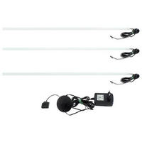 LED-DEKOLEUCHTE - Weiss/Schwarz, Basics, Kunststoff (121-189/1/1cm) - Carryhome