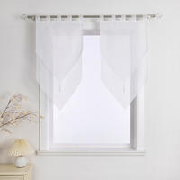 SCHEIBENGARDINE   45/90 cm   - Weiß Hochglanz, Basics, Textil (45/90cm)