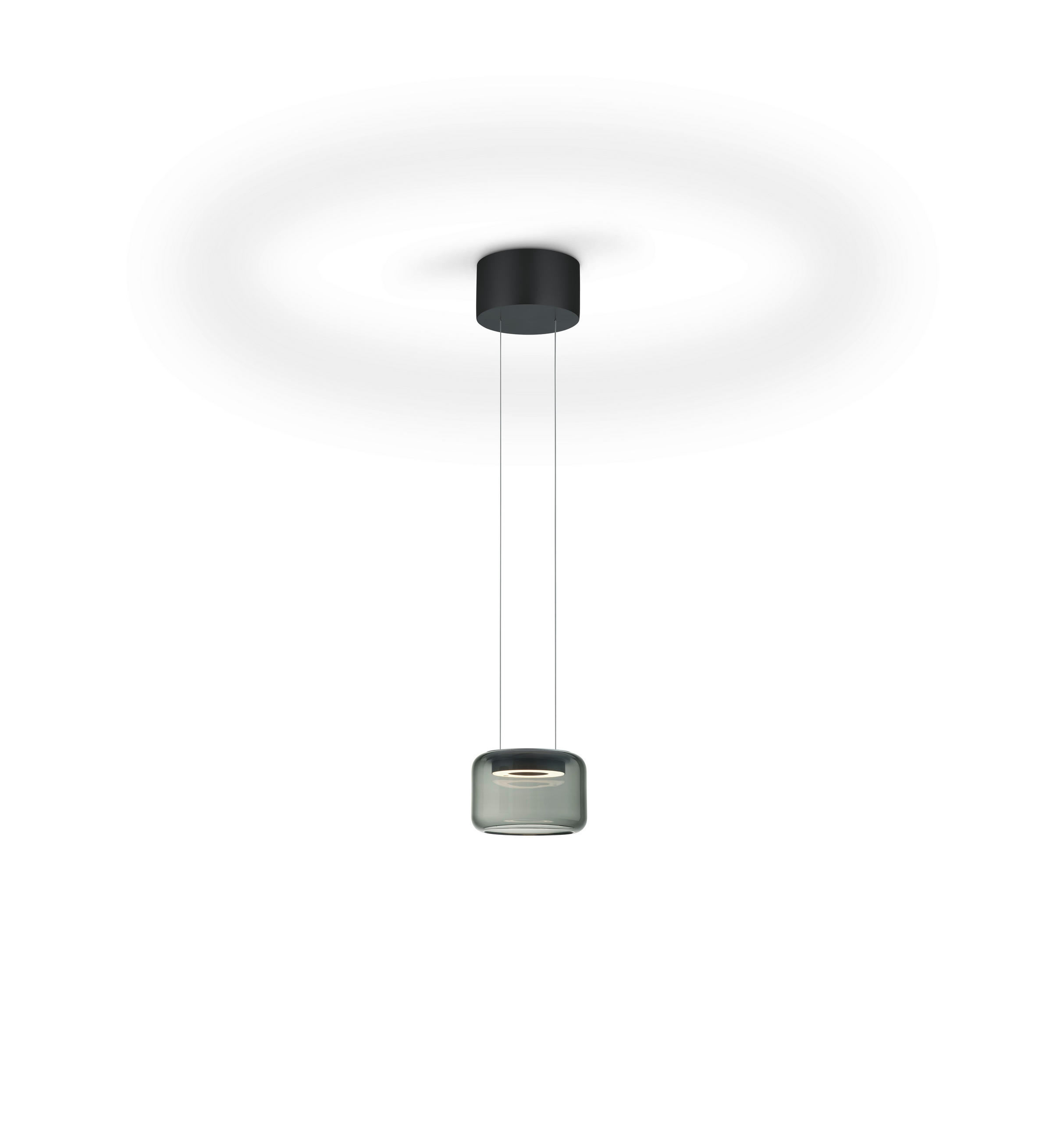 LED-HÄNGELEUCHTE SIDRA-1   - Schwarz, Design, Metall (170cm) - GKS Knapstein