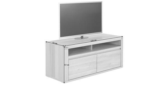 TV-ELEMENT 134/57/51 cm - Eichefarben, KONVENTIONELL, Holz (134/57/51cm) - Voleo