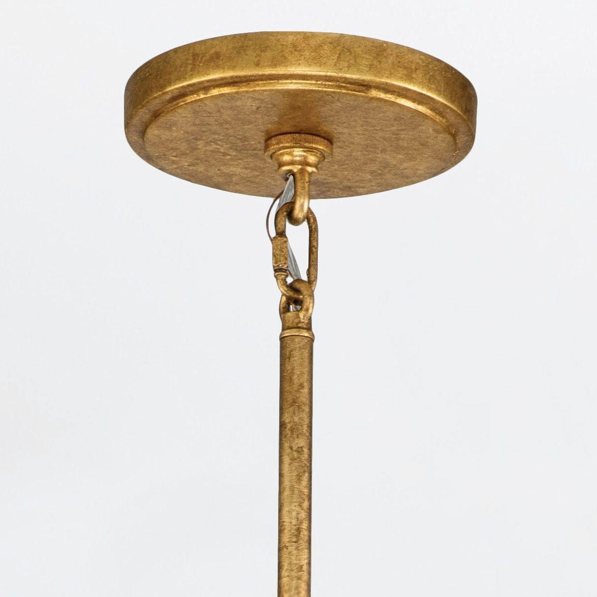 KRONLEUCHTER Alora 87,6/83,8/83,8 cm  - Goldfarben, KONVENTIONELL, Glas/Metall (87,6/83,8/83,8cm) - Elstead Lighting