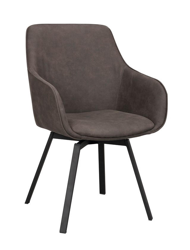 SNURRSTOL  i grå, svart  - svart/grå, Klassisk, metall/textil (58/89/59cm) - Rowico