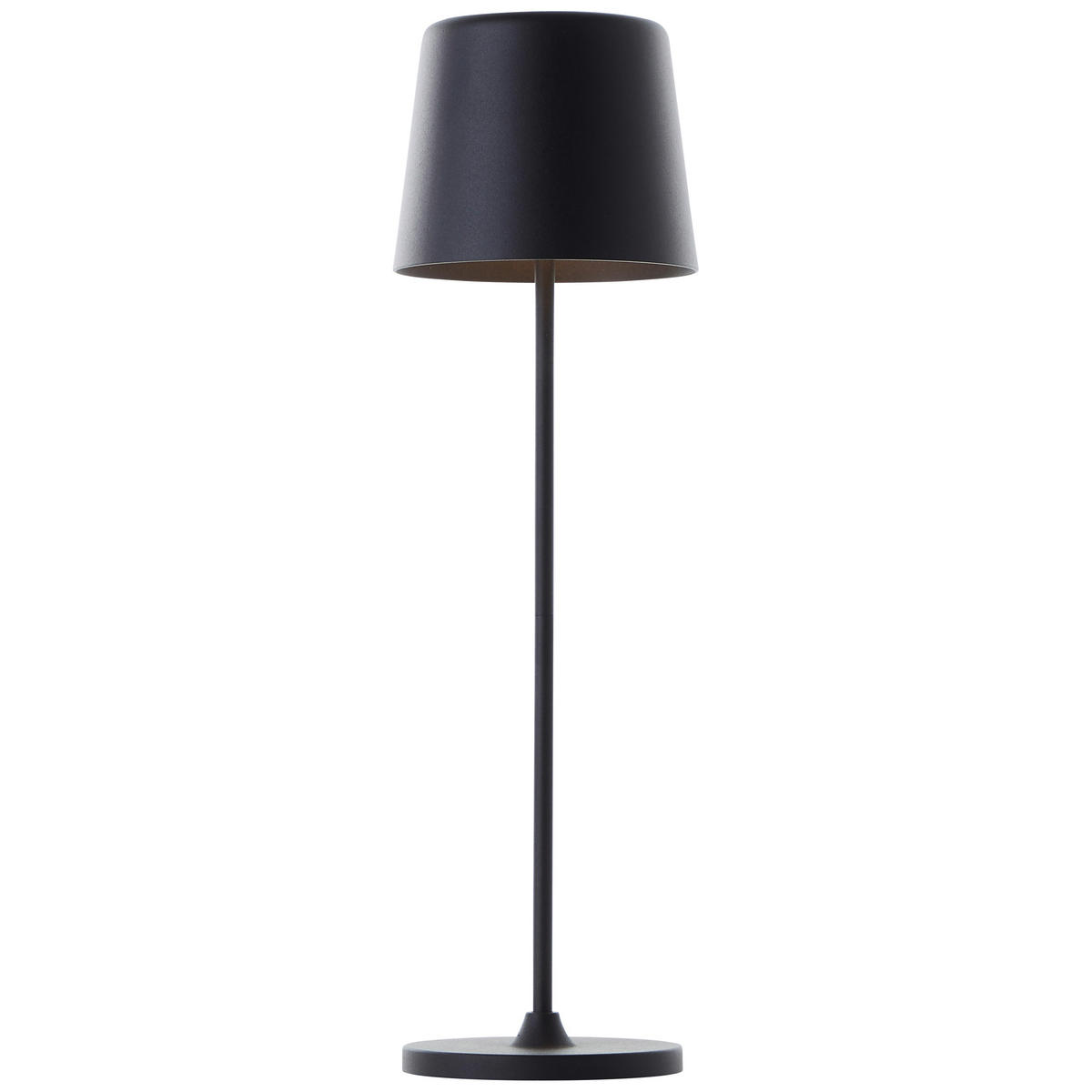 AKKU-TISCHLEUCHTE Kaami 10/37 cm   - Schwarz, Basics, Kunststoff/Metall (10/37cm) - Brilliant