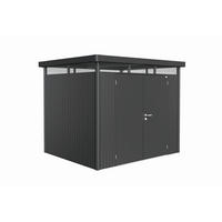 GERÄTEHAUS 275/222/235 cm  - Dunkelgrau, Design, Metall (275/222/235cm) - Biohort