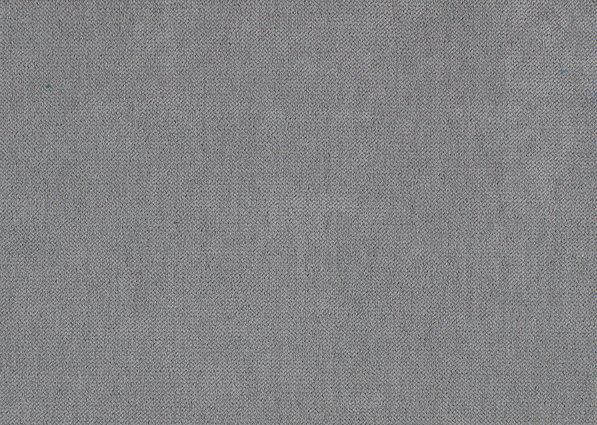 HOCKER in Textil Hellgrau  - Silberfarben/Hellgrau, Design, Textil/Metall (137/43/74cm) - Cantus
