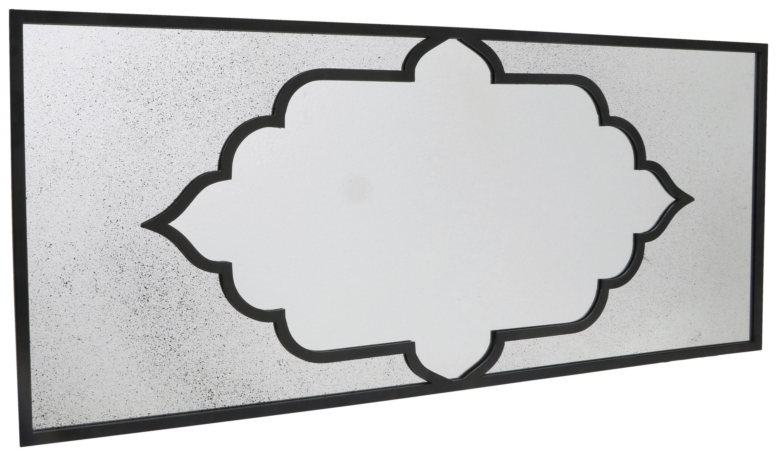 WANDSPIEGEL 120/50,5/2,5 cm    in rechteckig  - Schwarz, Trend, Glas/Holzwerkstoff (120/50,5/2,5cm) - Ambia Home