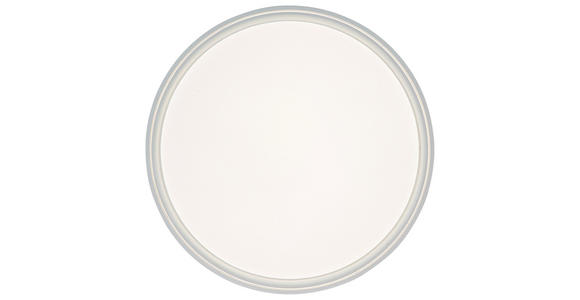 DECKENLEUCHTE 48/8 cm  - Transparent/Weiß, Trend, Kunststoff/Metall (48/8cm) - Novel