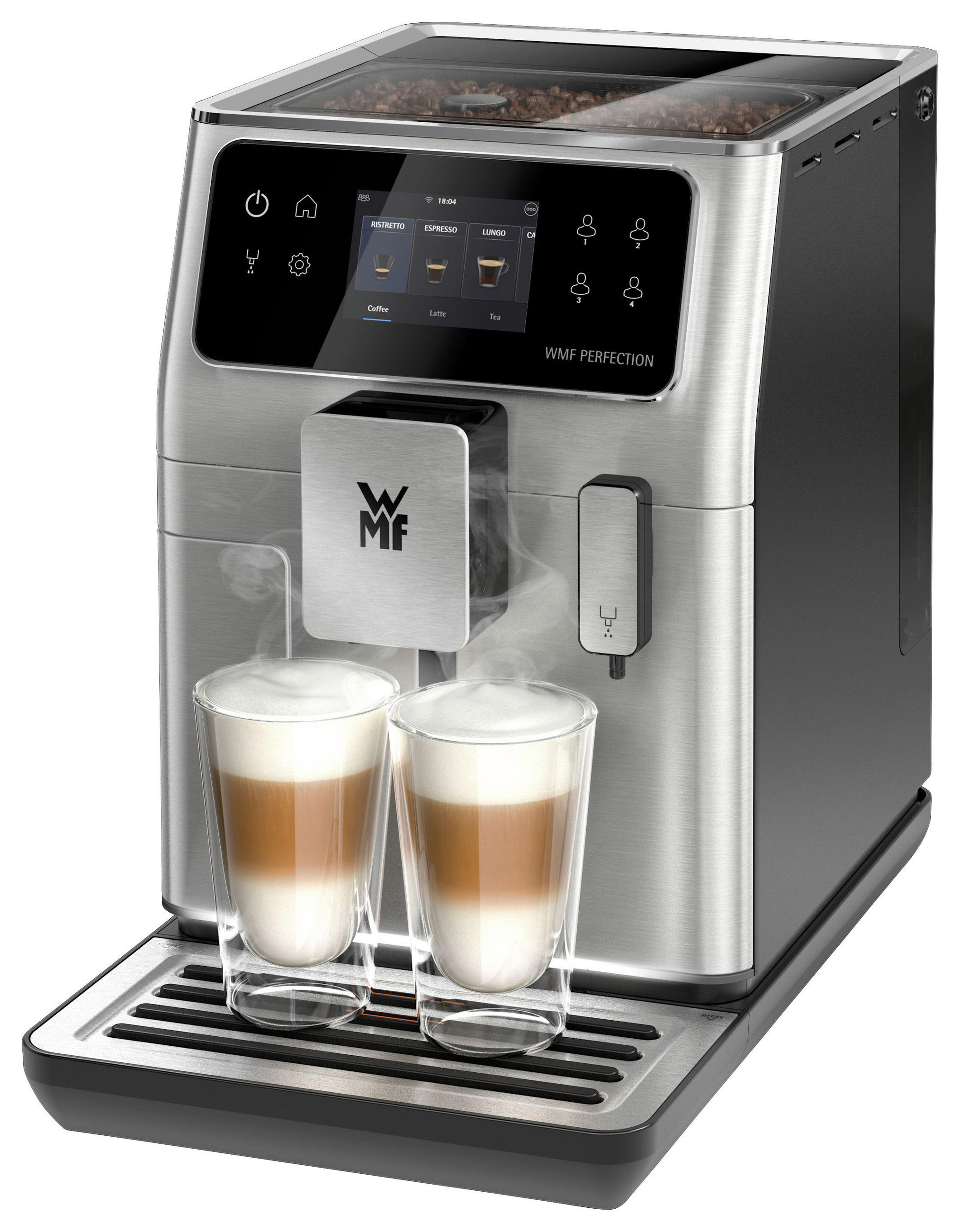 KAFFEEVOLLAUTOMAT Perfection 640  - Edelstahlfarben/Schwarz, Basics, Metall (28,5/39,5/48,0cm) - WMF