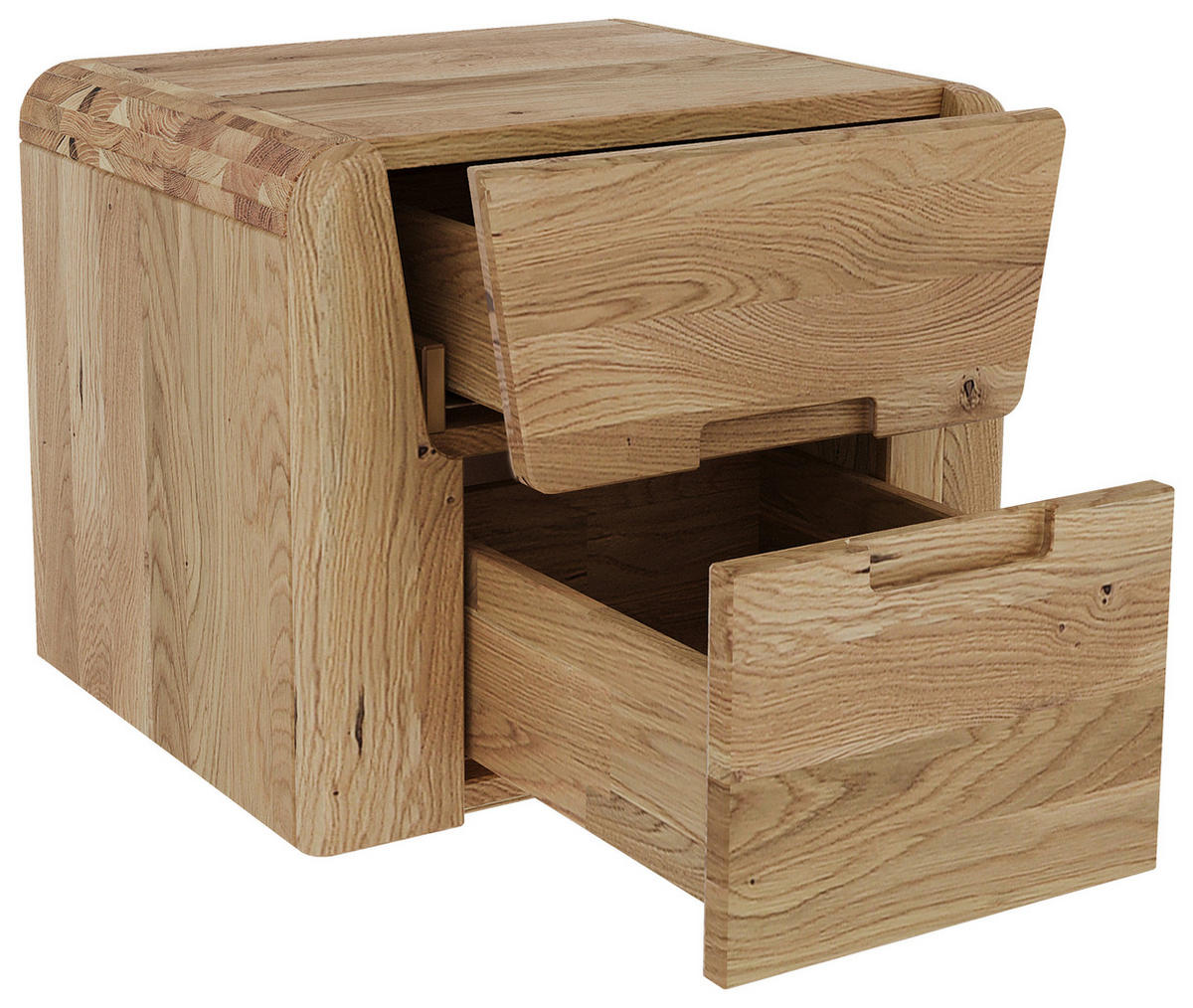 NACHTKÄSTCHEN in vollmassiv Wildeiche Naturfarben, Wildeiche  - Wildeiche/Naturfarben, MODERN, Holz (50/40/42cm) - MID.YOU