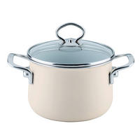 LONAC ZA MESO  2 l  Avorio  - boje šampanjca, Basics, staklo/metal (16cm) - Riess