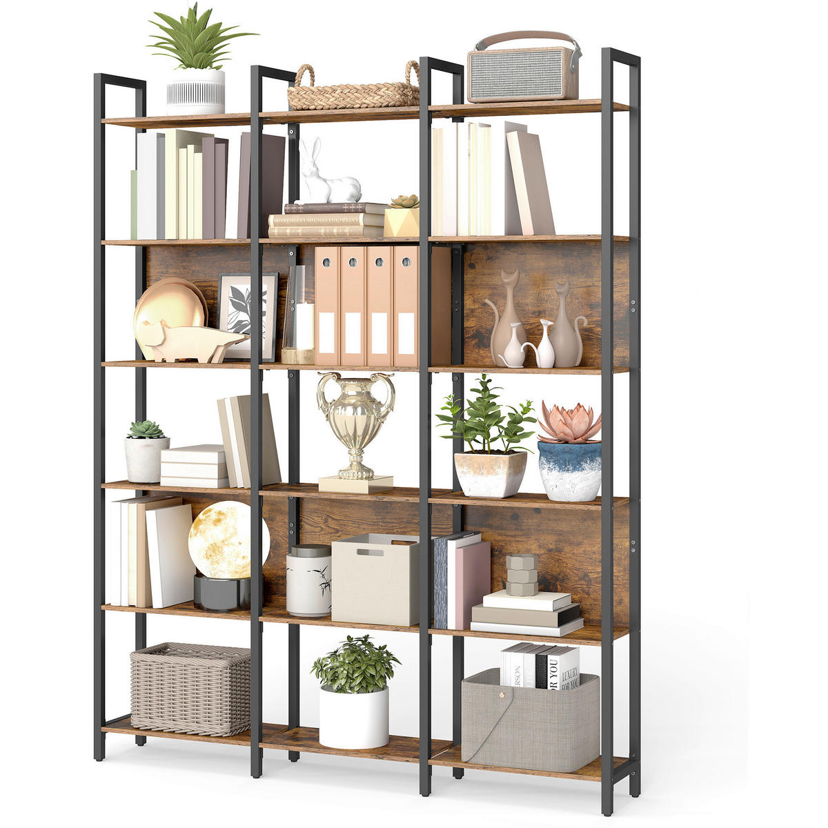 BEISTELLREGAL 128/187,1/24 cm  - Schwarz/Braun, Trend, Holzwerkstoff/Kunststoff (128/187,1/24cm) - Boxxx