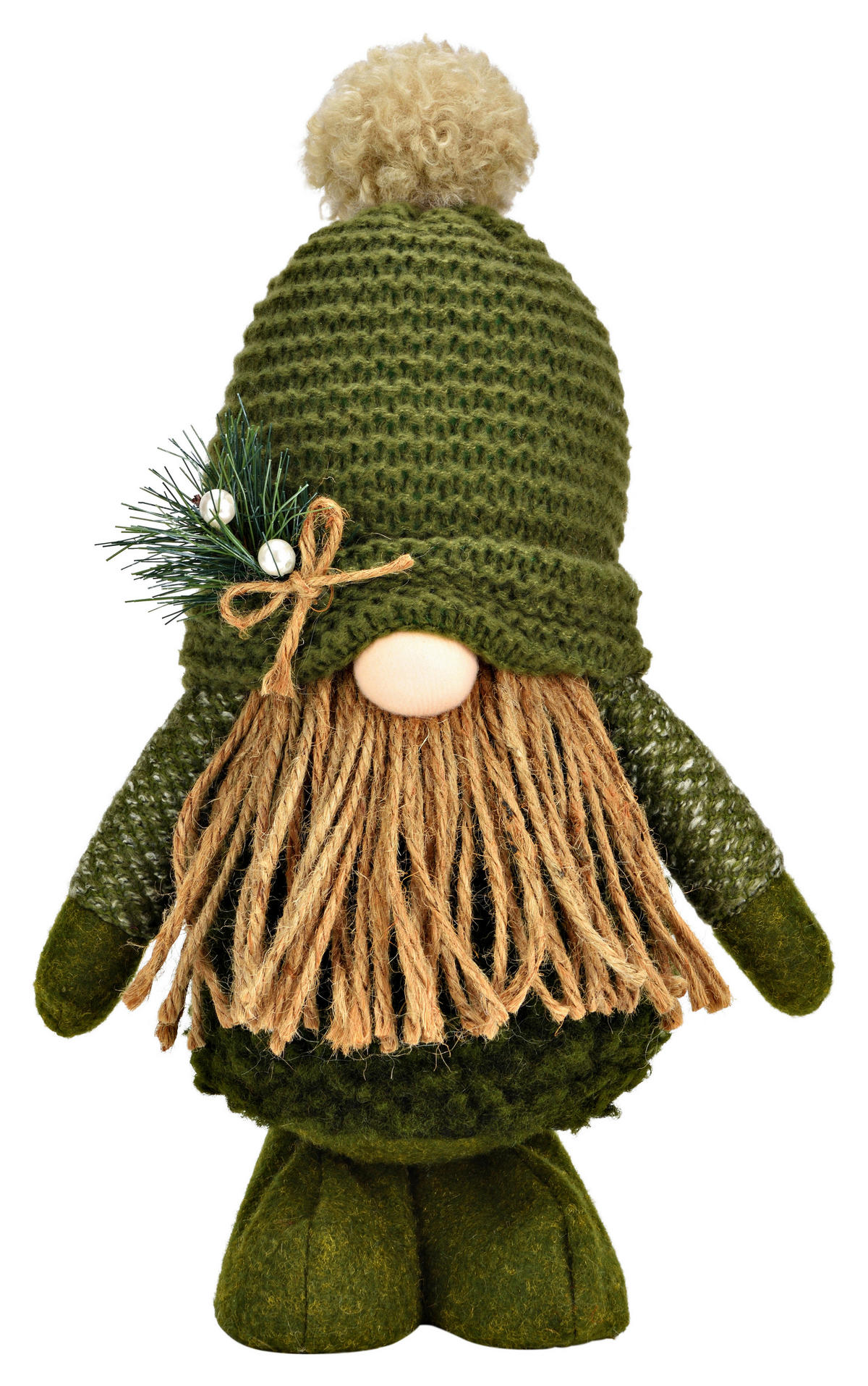 WICHTEL - Dunkelgrün, Basics, Textil (20/34/15cm) - X-Mas