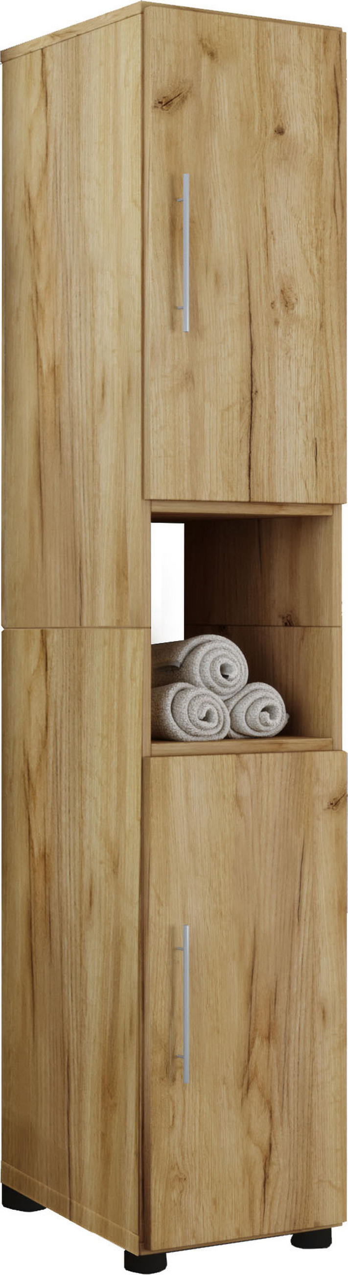 HOCHSCHRANK 31/160/30 cm  - Honigeiche/Eichefarben, Basics, Holzwerkstoff (31/160/30cm) - MID.YOU