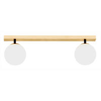 DECKENLEUCHTE    16,5/12/50 cm  - Goldfarben/Weiß, Basics, Glas/Metall (16,5/12/50cm)