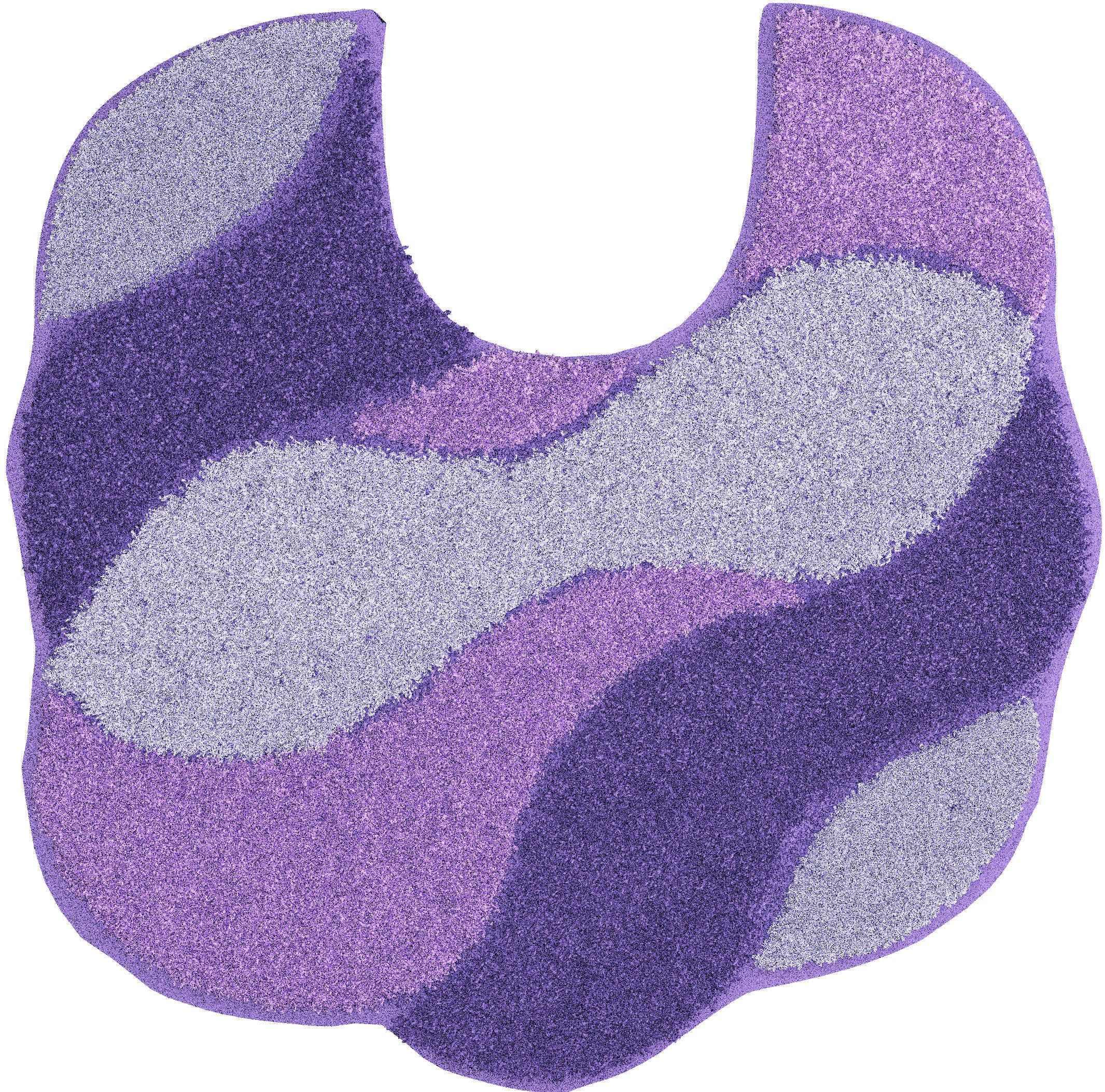 WC-VORLEGER Flieder 50/55 cm  - Flieder, Basics, Kunststoff/Textil (50/55cm) - Grund