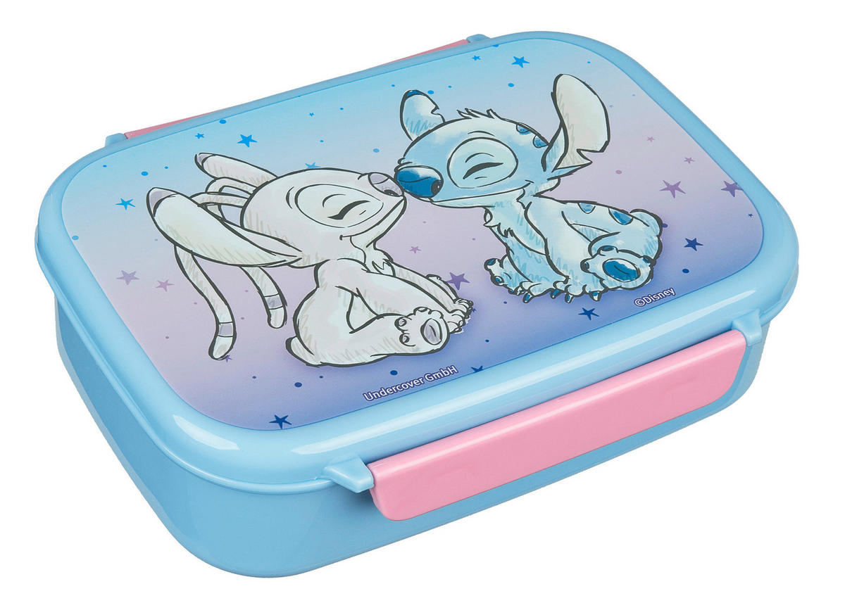 KINDERGESCHIRRSET Stitch 2-teilig  - Blau/Rosa, Basics, Kunststoff (8,0/22,3/19cm) - Disney
