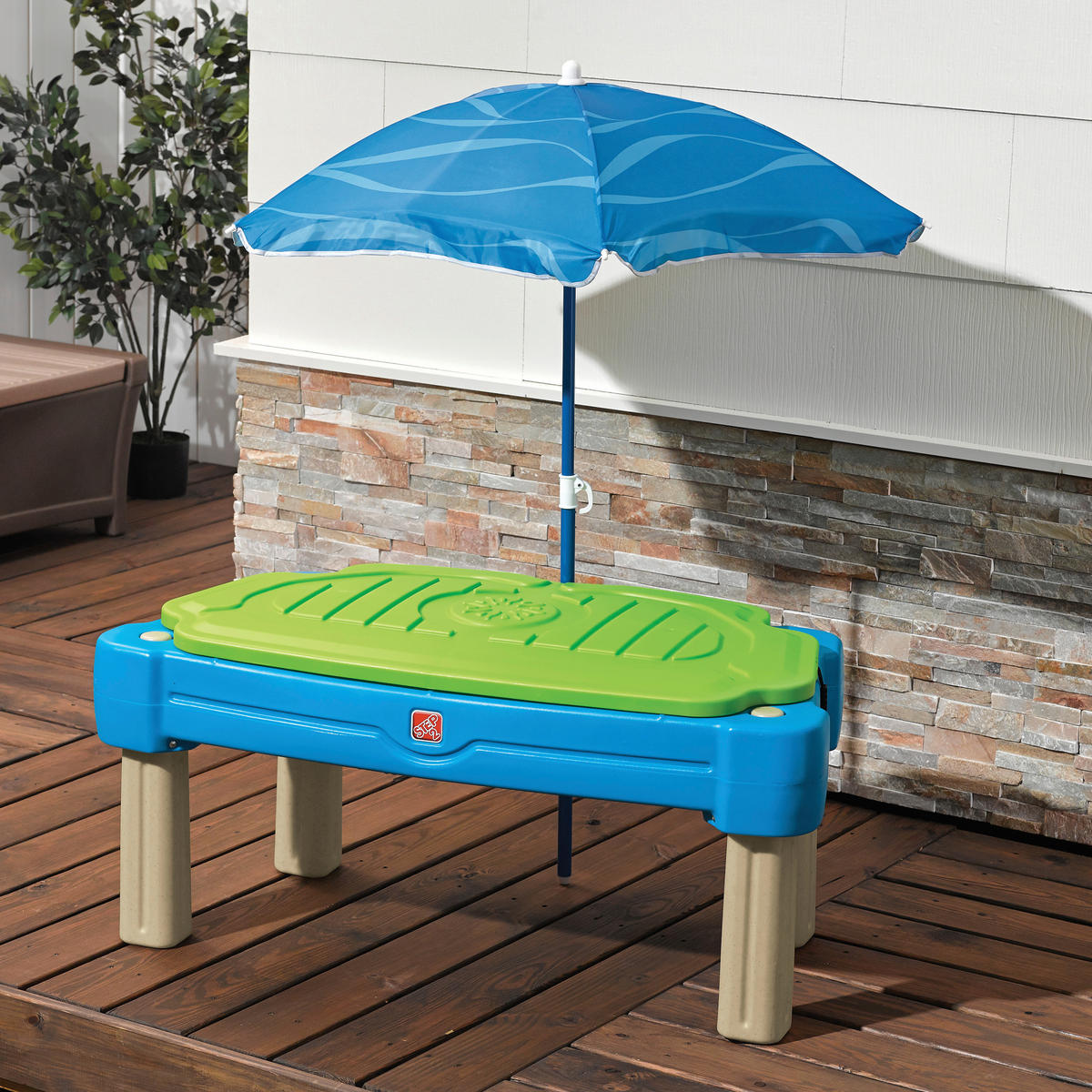 SAND- UND WASSERTISCH 850900 Kunststoff Blau, Grün  - Blau/Grün, MODERN, Kunststoff (108/58,5/61cm) - Ambia Garden