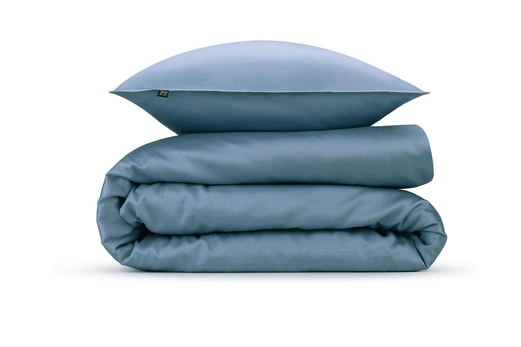 BETTWÄSCHE 2-teilig Satinado Makosatin 135/200 cm  - Blau, Basics, Textil (135/200cm)