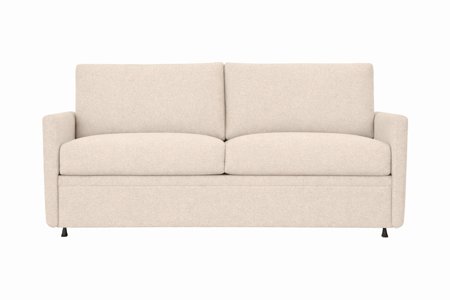 SCHLAFSOFA Chenille Beige  - Beige/Schwarz, Design, Textil (176/80/95cm) - Livetastic