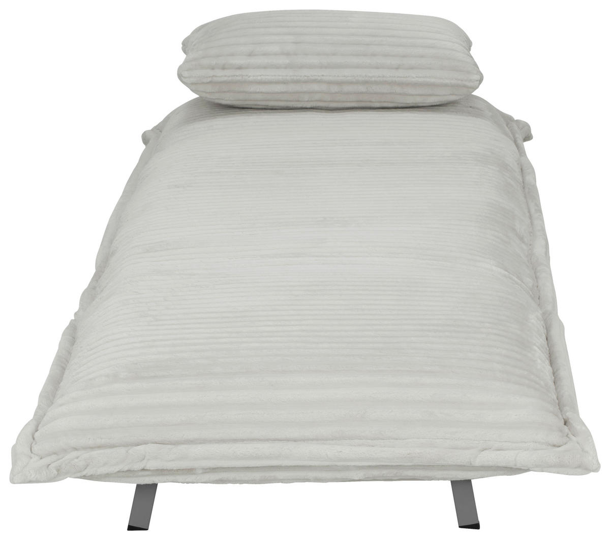 SCHLAFSESSEL Cord Weiß    - Walnussfarben/Weiß, MODERN, Holz/Textil (76/85/83cm) - Livetastic