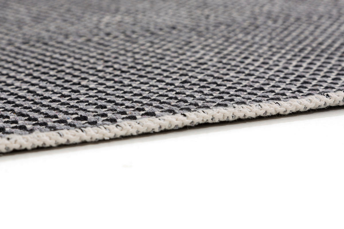 WEBTEPPICH 80/150 cm Cottage Dunkelgrau  - Dunkelgrau, Design, Textil (80/150cm) - Schöner Wohnen