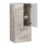MIDISCHRANK Pinienfarben - Chromfarben/Pinienfarben, Design, Kunststoff (60/121,2/33cm) - Sadena