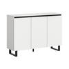 SIDEBOARD  120/84/36 cm  - Weiss/Schwarz, Design, Holzwerkstoff/Metall (120/84/36cm) - Livetastic