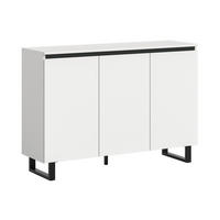SIDEBOARD  120/84/36 cm  - Weiss/Schwarz, Design, Holzwerkstoff/Metall (120/84/36cm) - Livetastic