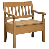 SITZBANK 83/93/58 cm Laugenfarbig Kiefer massiv  - Laugenfarbig, ROMANTIK / LANDHAUS, Holz (83/93/58cm) - Boxxx