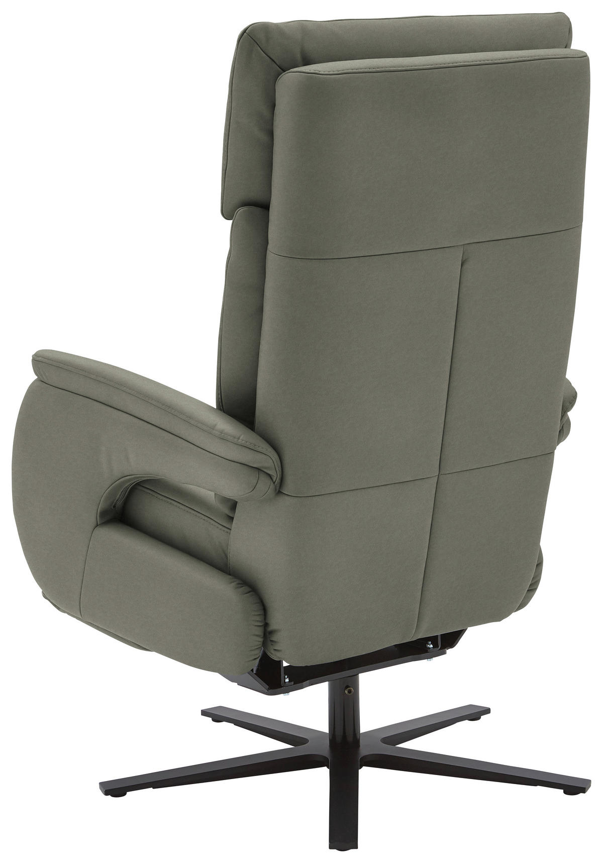 RELAXSESSEL in Leder Grau  - Schwarz/Grau, Design, Leder/Metall (70/117/85cm) - Dieter Knoll