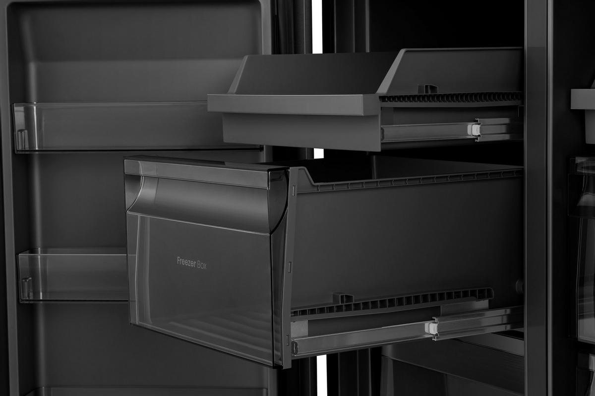 FRENCH-DOOR 91,4/179/73 cm RQ600P7SKE  - Schwarz, Trend (91,4/179/73cm) - Hisense