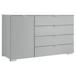 KOMMODE  in 120/77/40 cm  - Alufarben/Grau, Basics, Holzwerkstoff/Kunststoff (120/77/40cm) - Moderano