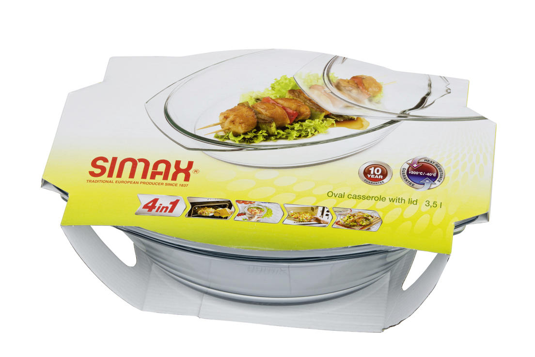 PEKAČ 2.4 l Simax - prozirno, Basics, staklo (33,4/20,1/11,1cm)