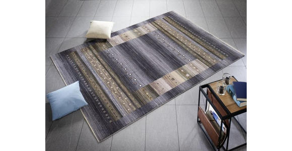 WEBTEPPICH 120/180 cm Oculus Braun, Grau, Schwarz, Beige  - Beige/Schwarz, Basics, Textil (120/180cm) - Novel