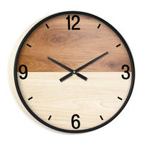 STENSKA URA  rjava, črna, bež  - črna/bež, Trend, papir/steklo (60/5,8cm) - Ambia Home