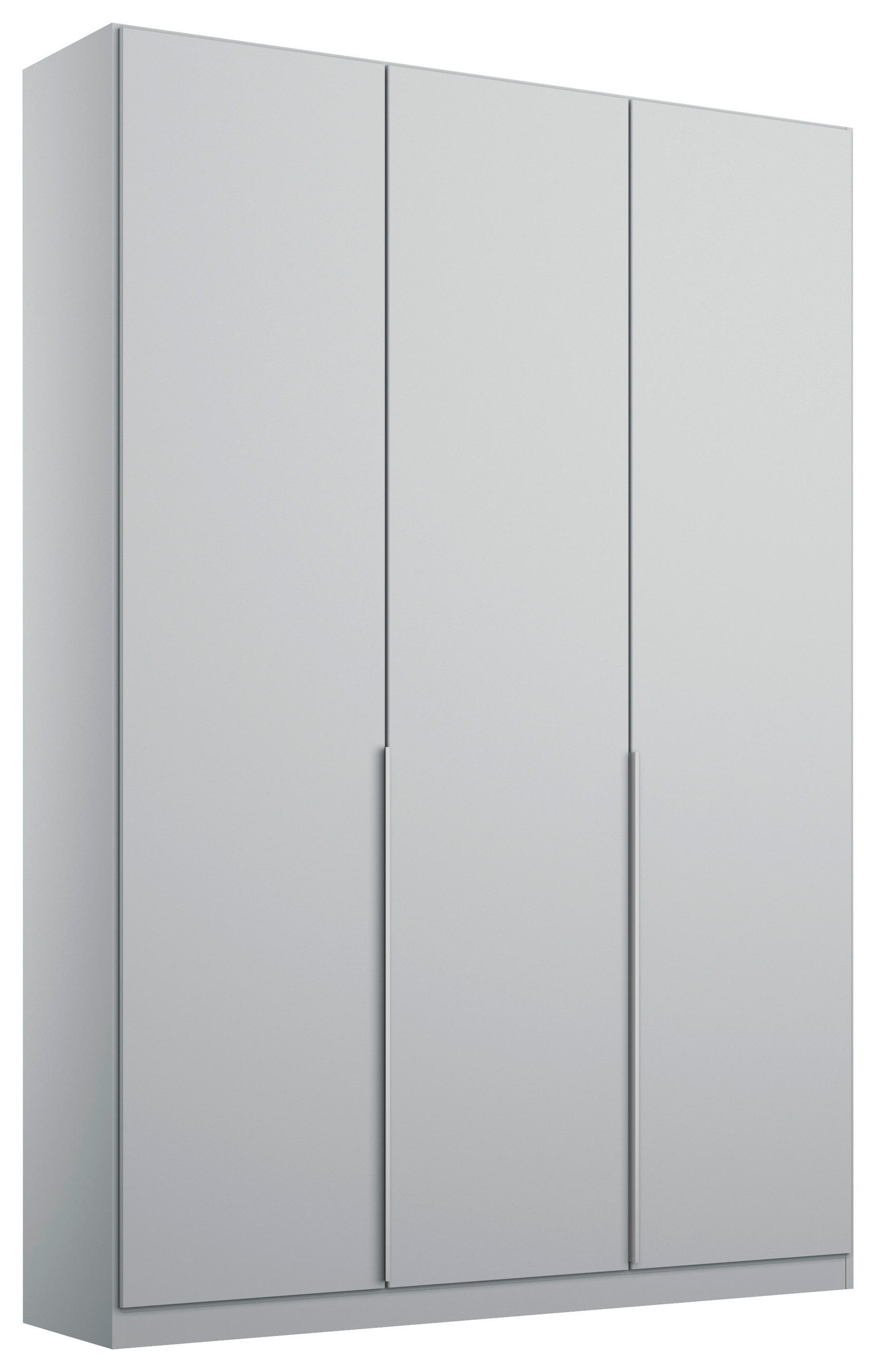 DREHTÜRENSCHRANK 136/229/54 cm,  in Hellgrau, 3 Tür(en)  - Hellgrau/Alufarben, MODERN, Holzwerkstoff (136/229/54cm) - Rauch Möbel