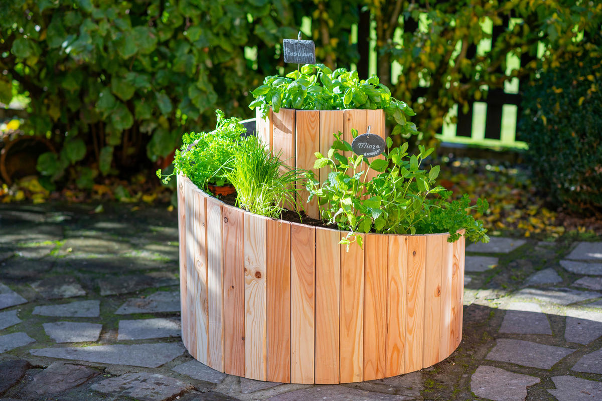 VYVÝŠENÝ ZÁHON   - farba smrekovca, Basics, drevo (55/74cm)