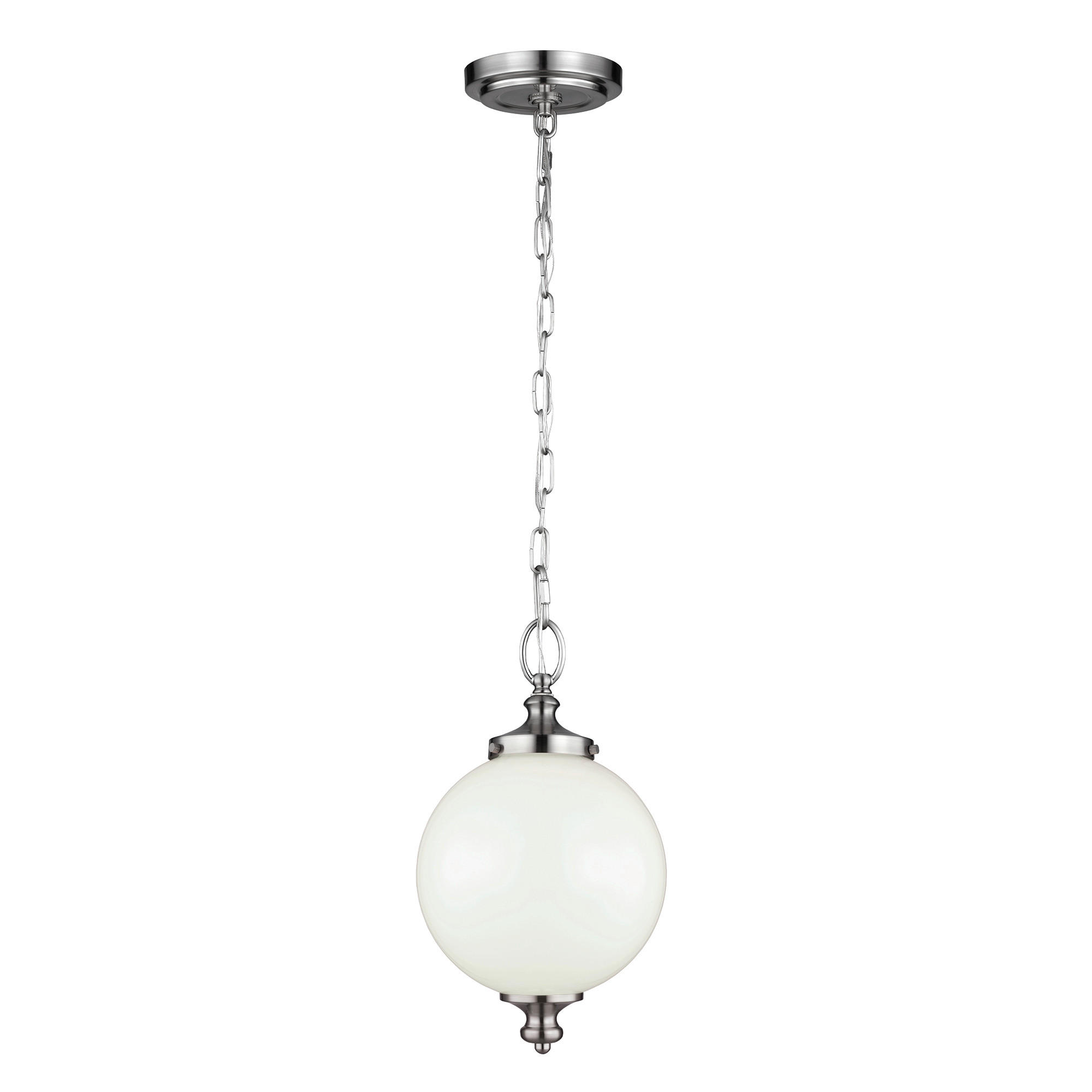 HÄNGELEUCHTE 21.6/53  cm    - Edelstahlfarben, Konventionell, Glas/Metall (21.6/53 cm) - Elstead Lighting