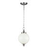 HÄNGELEUCHTE 21.6/53  cm    - Edelstahlfarben, Konventionell, Glas/Metall (21.6/53 cm) - Elstead Lighting