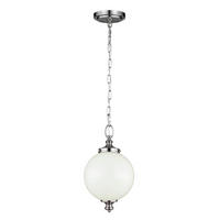HÄNGELEUCHTE 21.6/53  cm    - Edelstahlfarben, Konventionell, Glas/Metall (21.6/53 cm) - Elstead Lighting