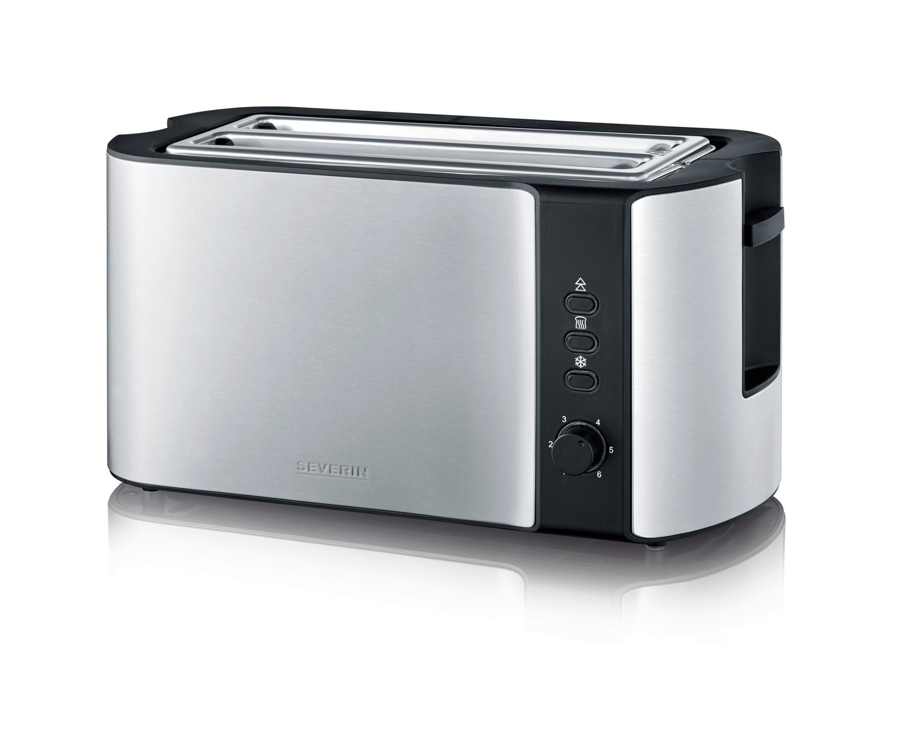 TOASTER  - Edelstahlfarben/Schwarz, Kunststoff/Metall (38/16,5/19cm) - Severin