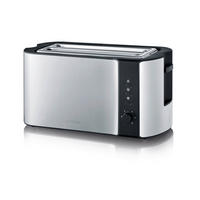 TOASTER  - Edelstahlfarben/Schwarz, Kunststoff/Metall (38/16,5/19cm) - Severin
