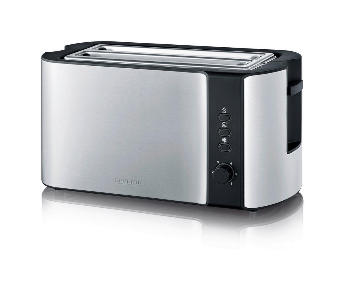 TOASTER  - Edelstahlfarben/Schwarz, Kunststoff/Metall (38/16,5/19cm) - Severin