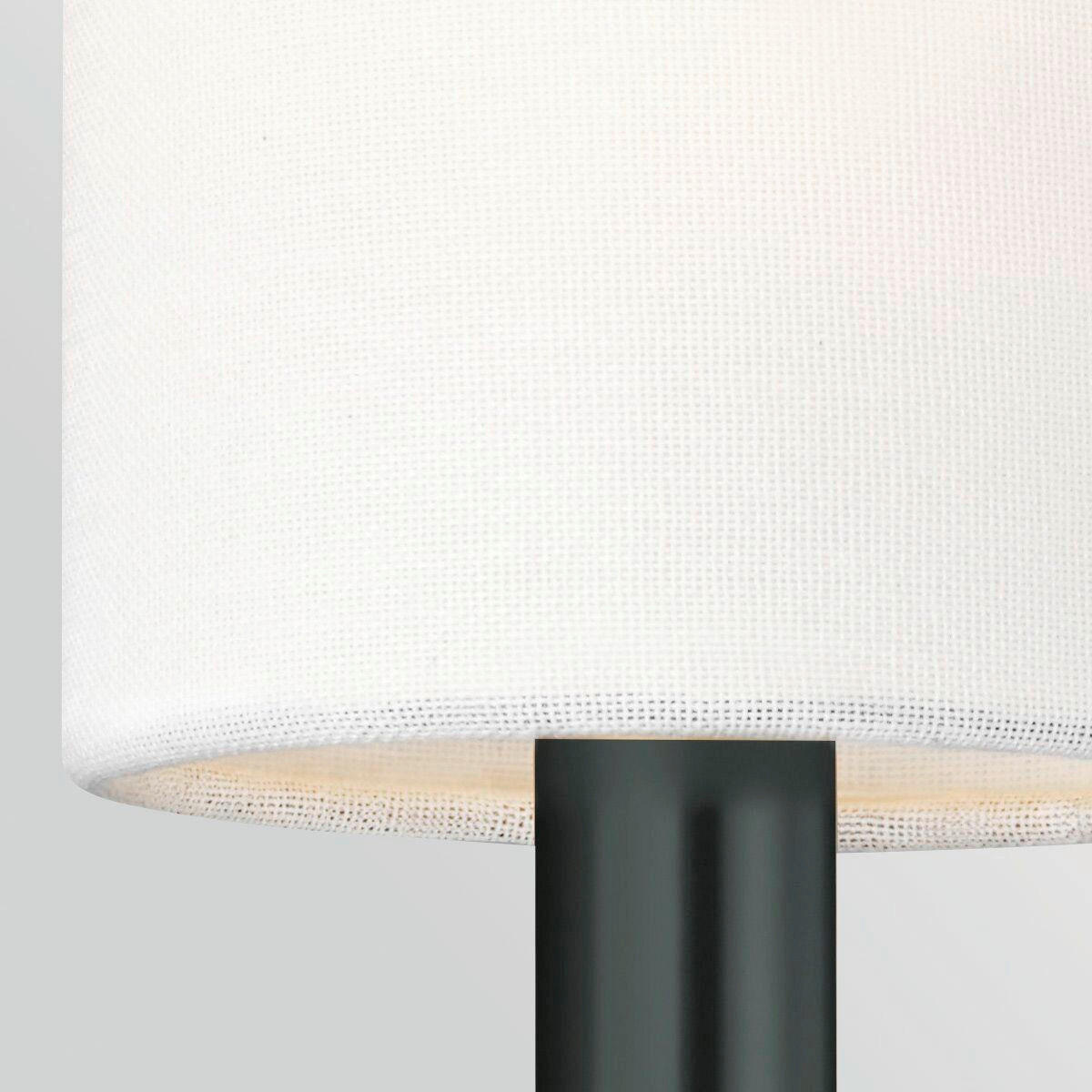 WANDLEUCHTE Generation Lighting (Feiss) 35,9/10,2/14,3 cm  - Schwarz, Design, Glas/Textil (35,9/10,2/14,3cm) - Elstead Lighting