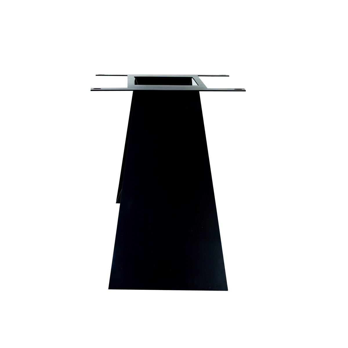 ESSTISCH 200/100/77 cm Echtholz  Holz, Metall rechteckig Naturfarben, Schwarz  - Schwarz/Naturfarben, MODERN, Holz/Metall (200/100/77cm) - MID.YOU