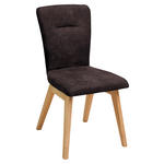 STUHL in Holz, Textil Dunkelbraun  - Dunkelbraun, KONVENTIONELL, Holz/Textil (46/91/66cm) - Dieter Knoll