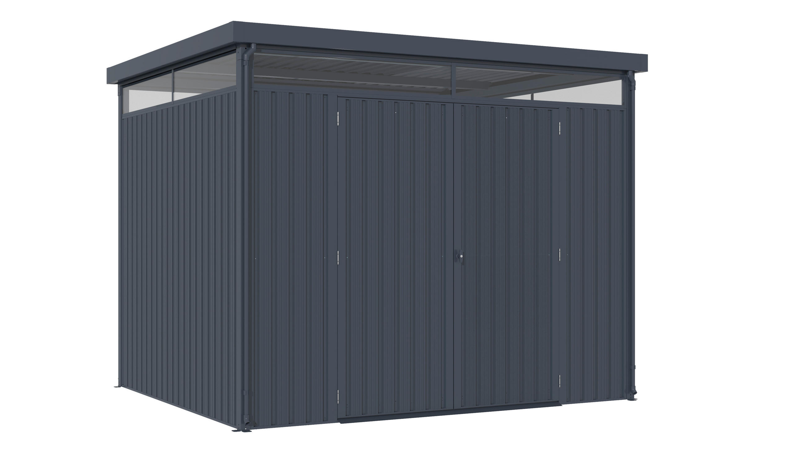 GERÄTEHAUS 276/226/245 cm  - Anthrazit, Basics, Metall (276/226/245cm)