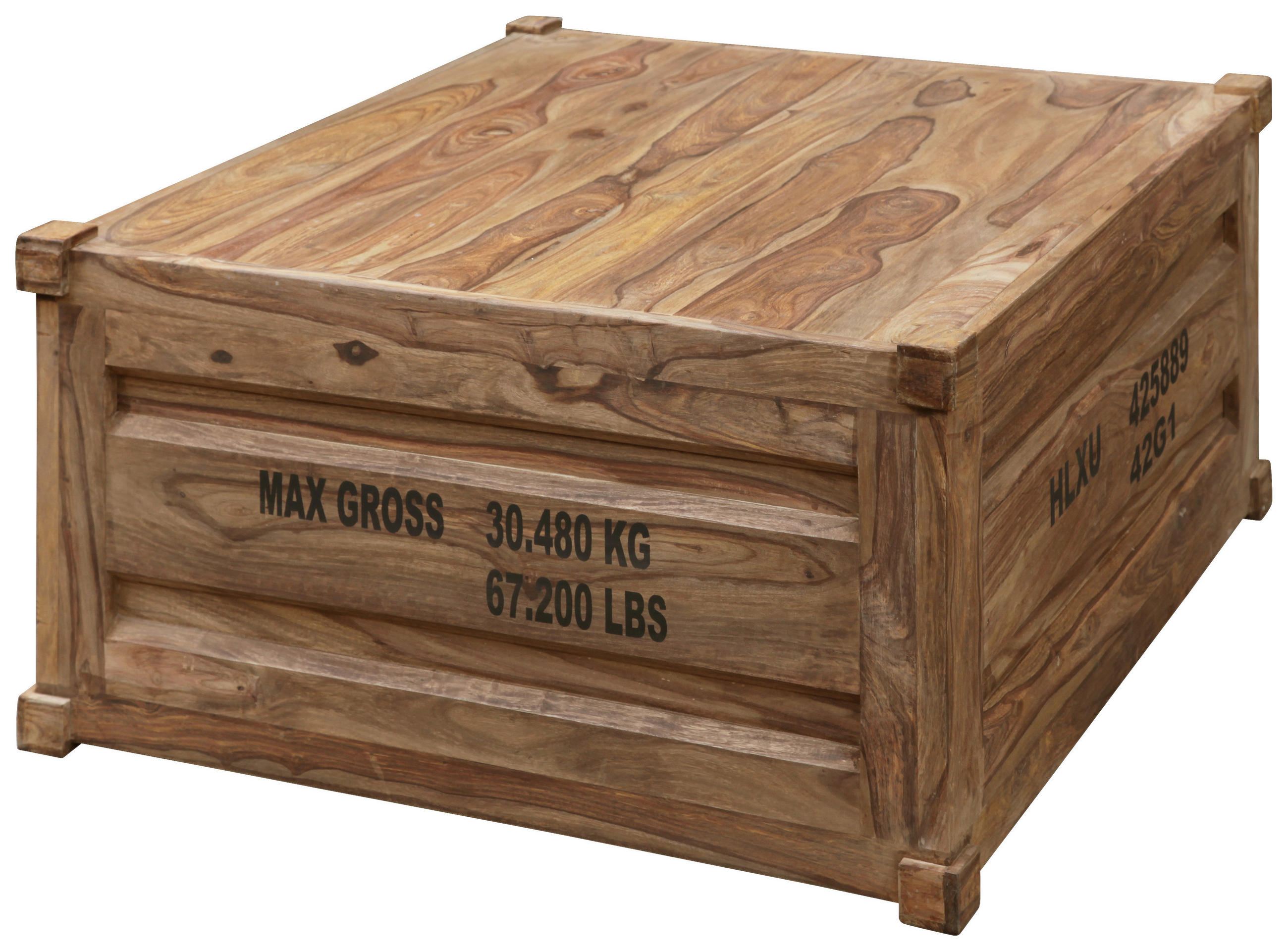 COUCHTISCH in Holz 91/91/50 cm  - Sheeshamfarben, KONVENTIONELL, Holz/Metall (91/91/50cm) - Livetastic