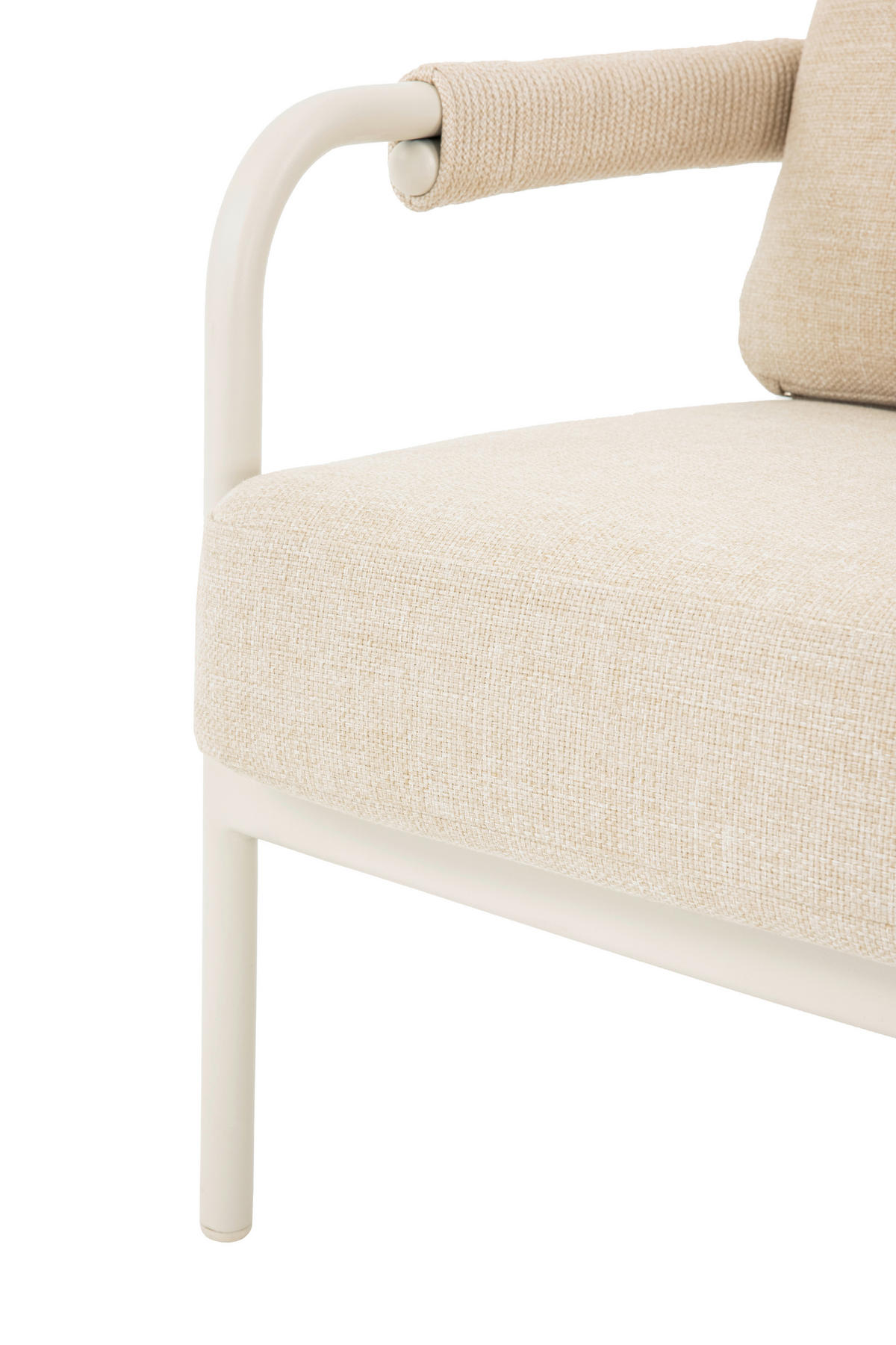 GARTENSET Metall, Textil, Stein  - Elfenbein/Beige, Design, Textil/Stein - Dieter Knoll