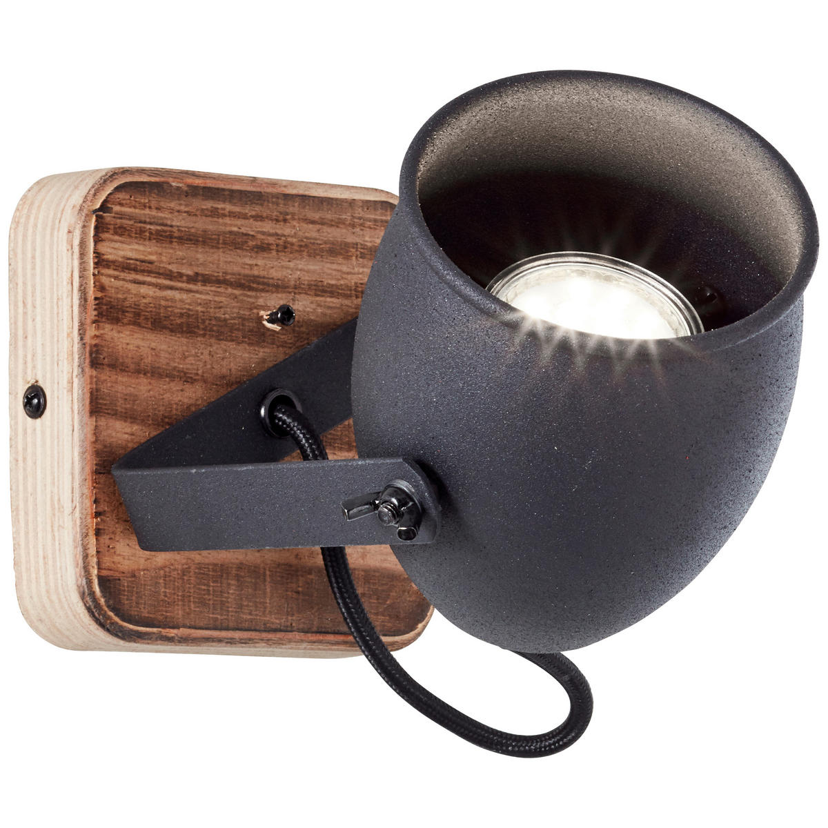 STRAHLER - Hellbraun/Schwarz, Natur, Holz/Metall (13/12cm) - Brilliant